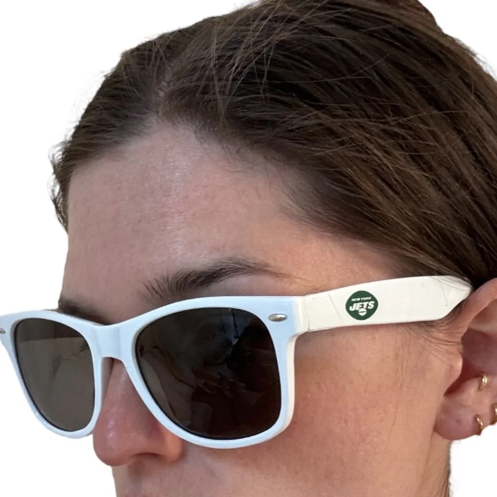 New York Jets White Sunglasses